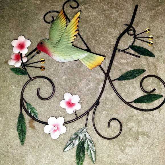 Set of 3 hummingbird metal signs - Picture 2 of 4
